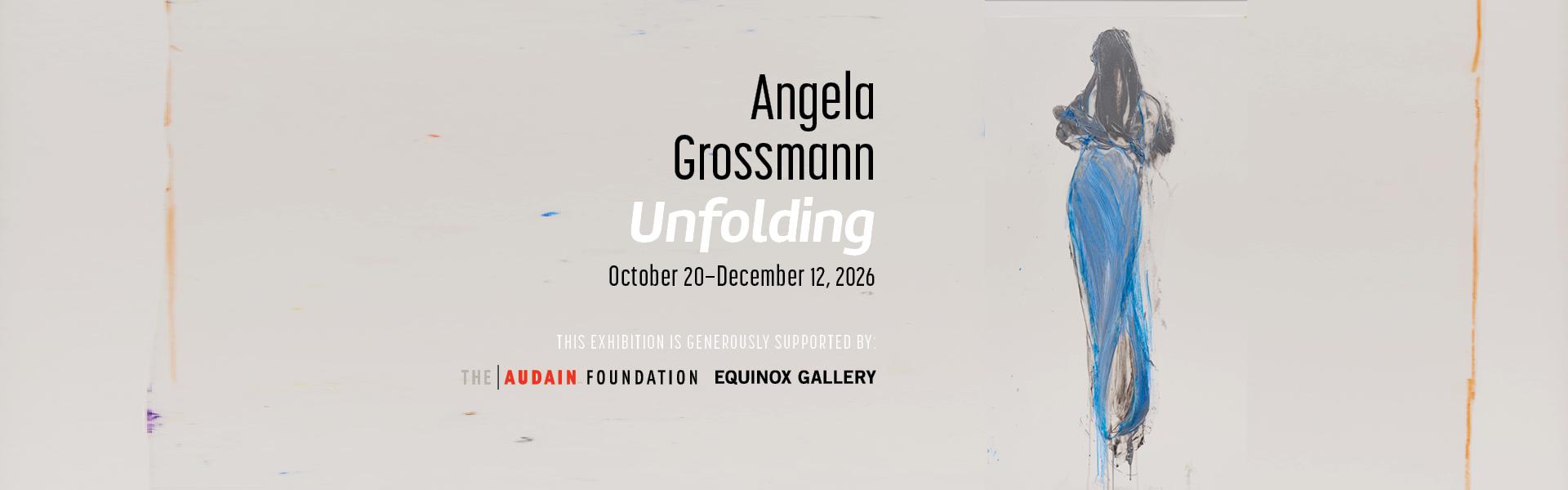 Angela Grossmann, Fashionable in Blue, 2024, oil on mylar, 39" × 23". Courtesy of a Private Collection. Photo by Blaine Campbell.